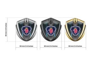 Scania Metal Emblema Insignia Exclusivo Trazo Deriva Vista